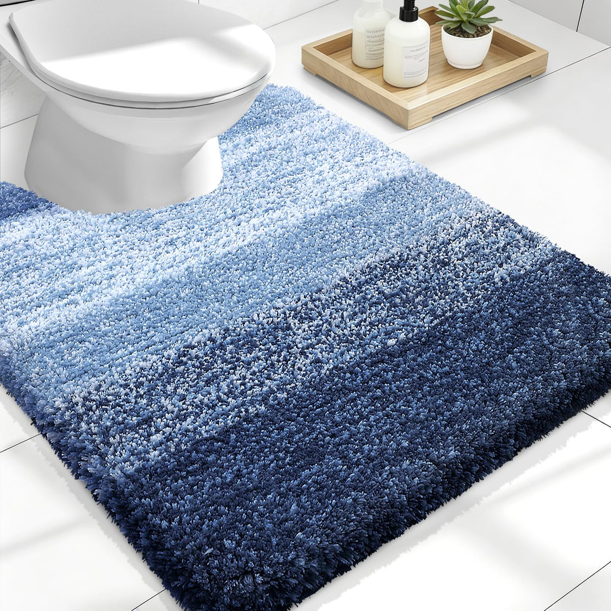 OLANLY Extra-Soft Absorbent Microfiber Bathroom Rug Mat