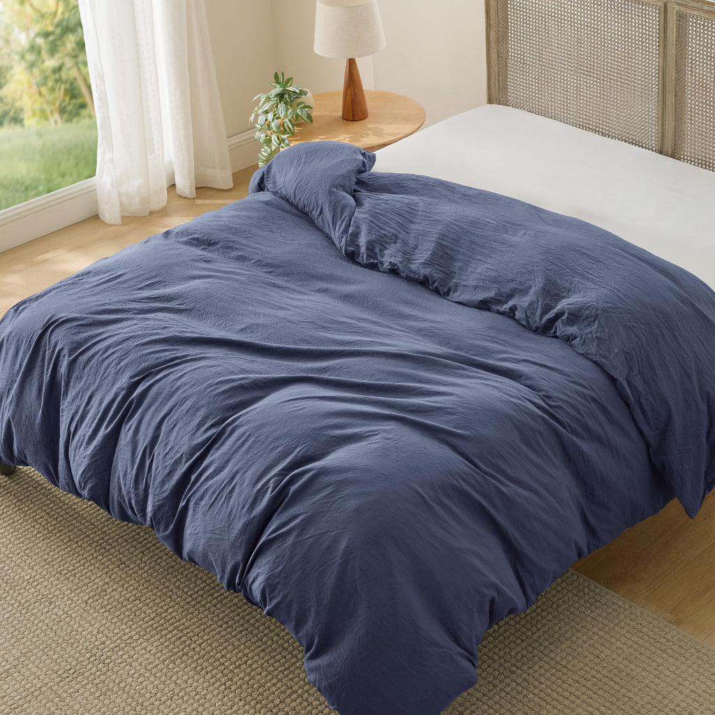 Bedsure Soft Prewashed Duvet Cover Set with Zipper Closure and Pillow Covers, Comforter Not Included