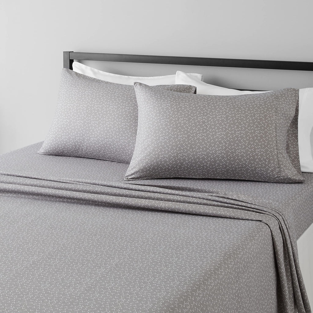 Amazon Basics Lightweight Super Soft Easy Care Microfiber 4-Piece Bed Sheet Set with 14-Inch Deep Pocket