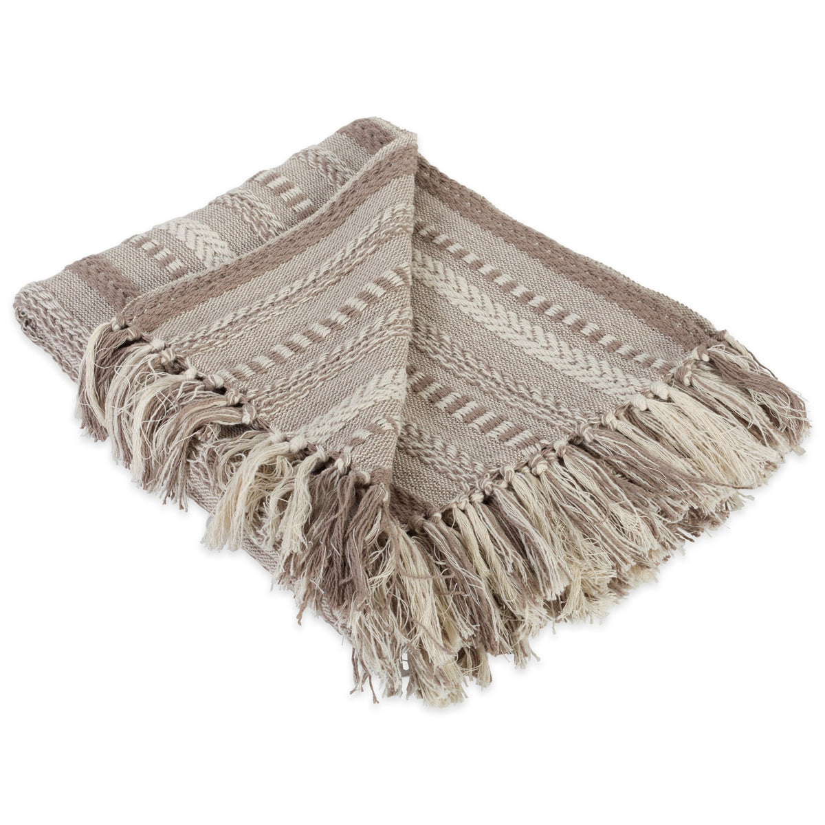 DII Braided Striped Decorative Throw Blanket for Sofa