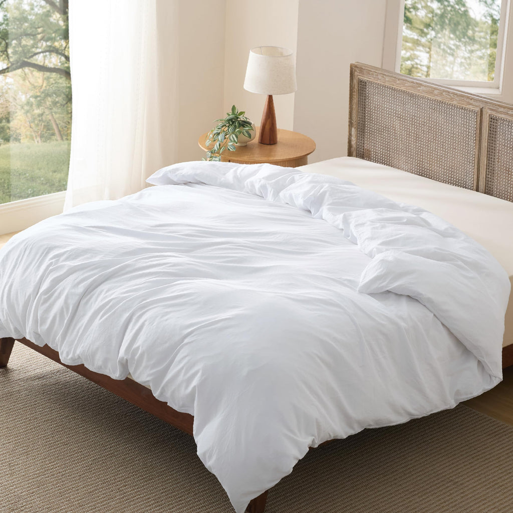 Bedsure Soft Prewashed Duvet Cover Set with Zipper Closure and Pillow Covers, Comforter Not Included