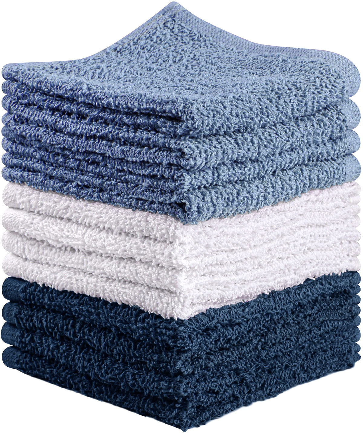 Towel and Linen Mart 100% Cotton White 6 Pack Bath Towel Set, Quick Dry, Super Absorbent, Light Weight, Soft Feel for Hotel, Spa and Bathroom (27 X 54)