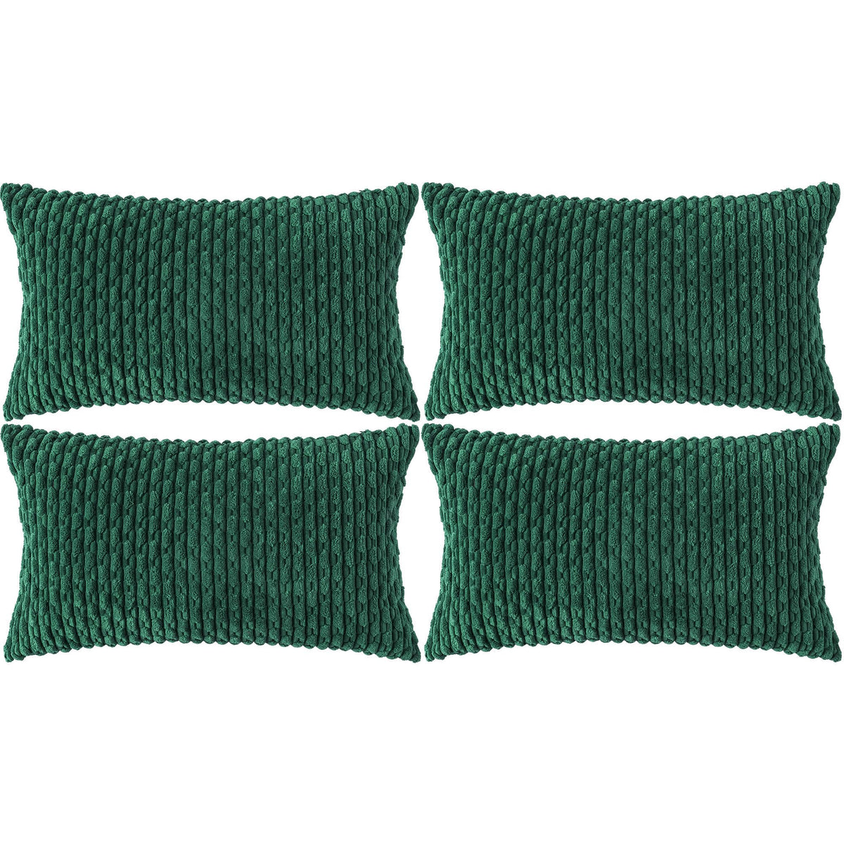 Cozoomy Set of 4 Corduroy Decorative Pillow Covers