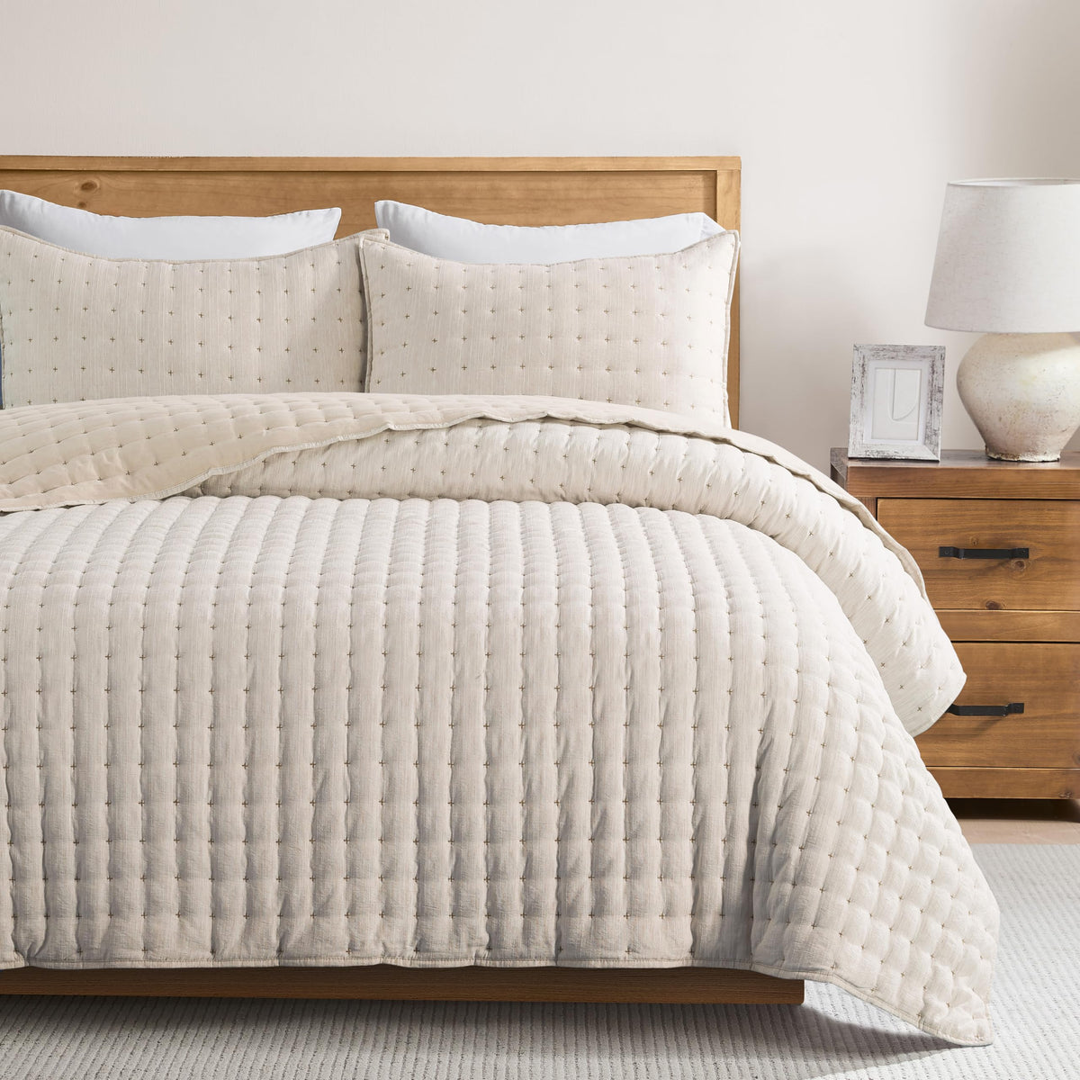 WDCOZY Cloud-Soft Lightweight Quilt Bedding Set