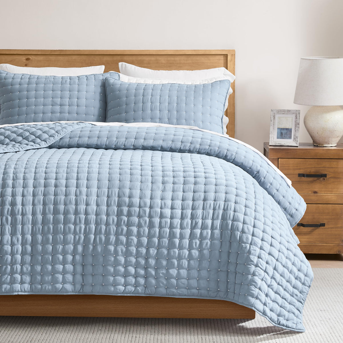 WDCOZY Cloud-Soft Lightweight Quilt Bedding Set