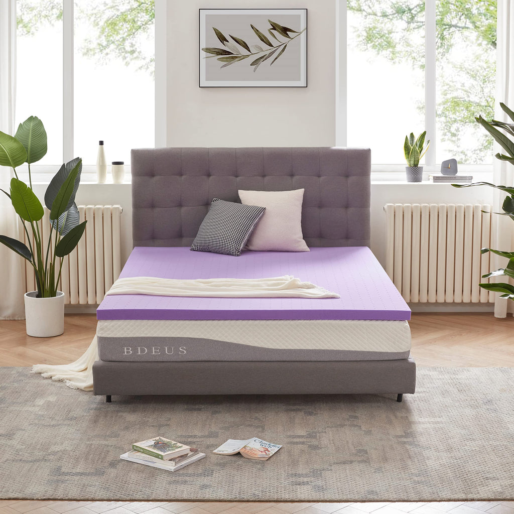 SINWEEK Gel Memory Foam Mattress Topper