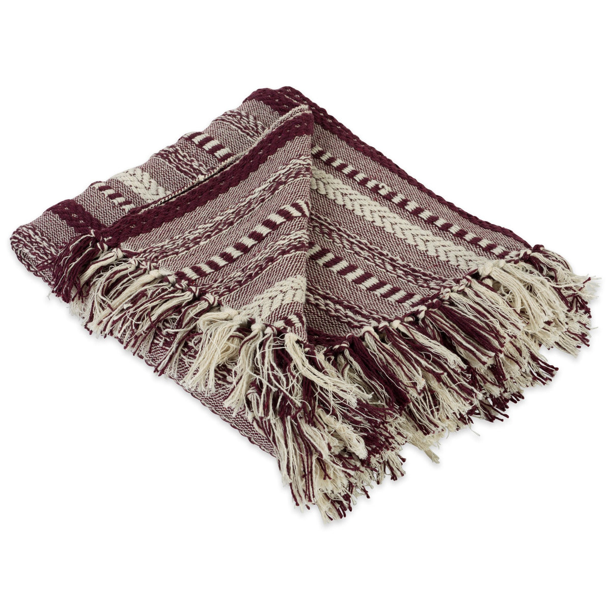 DII Braided Striped Decorative Throw Blanket for Sofa