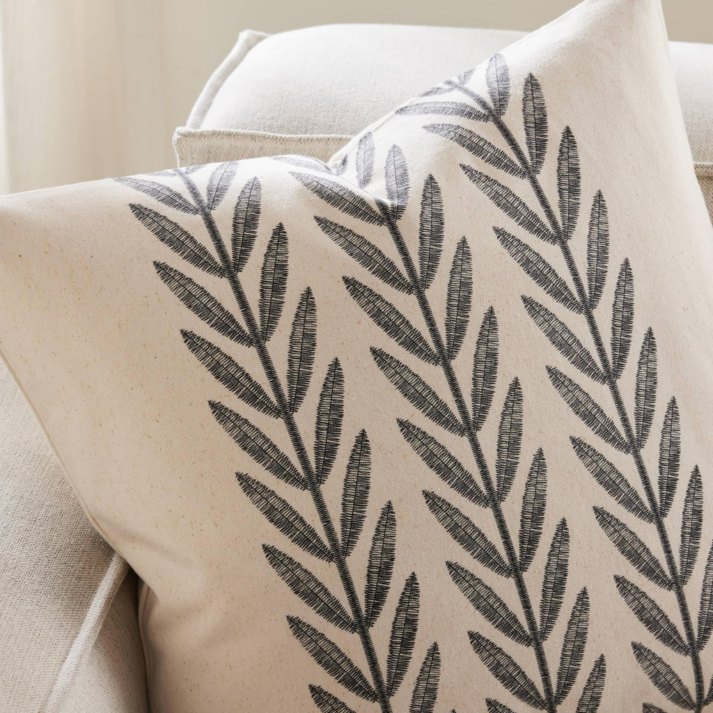 YZJZEDS 100% Cotton Farmhouse Leaves Pillow Covers