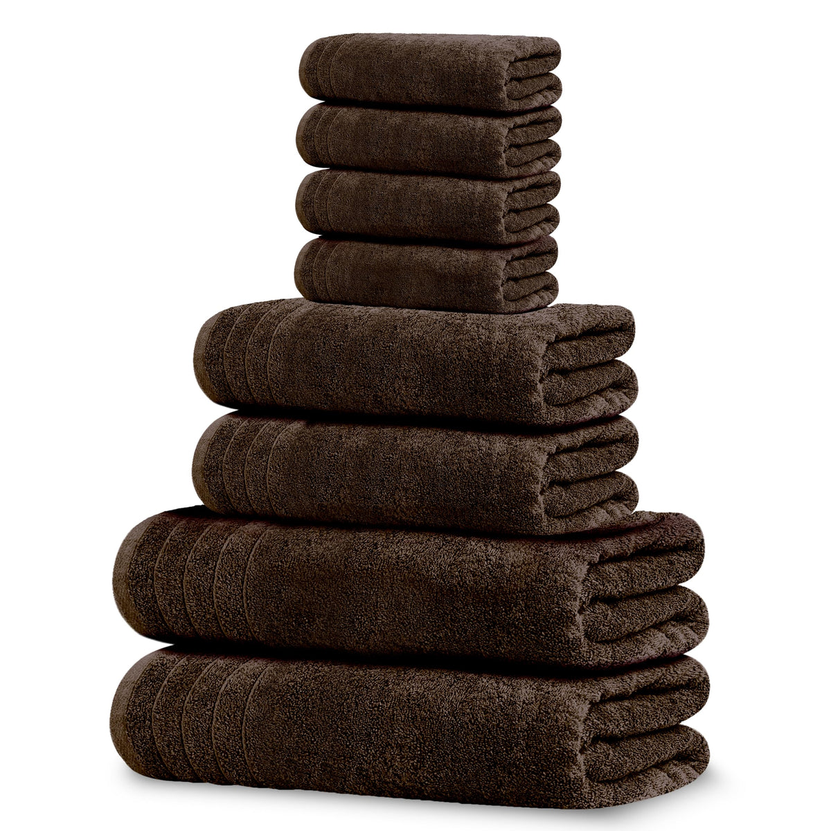 Tens Towels 8-Piece Lightweight Cotton Bathroom Towel Set