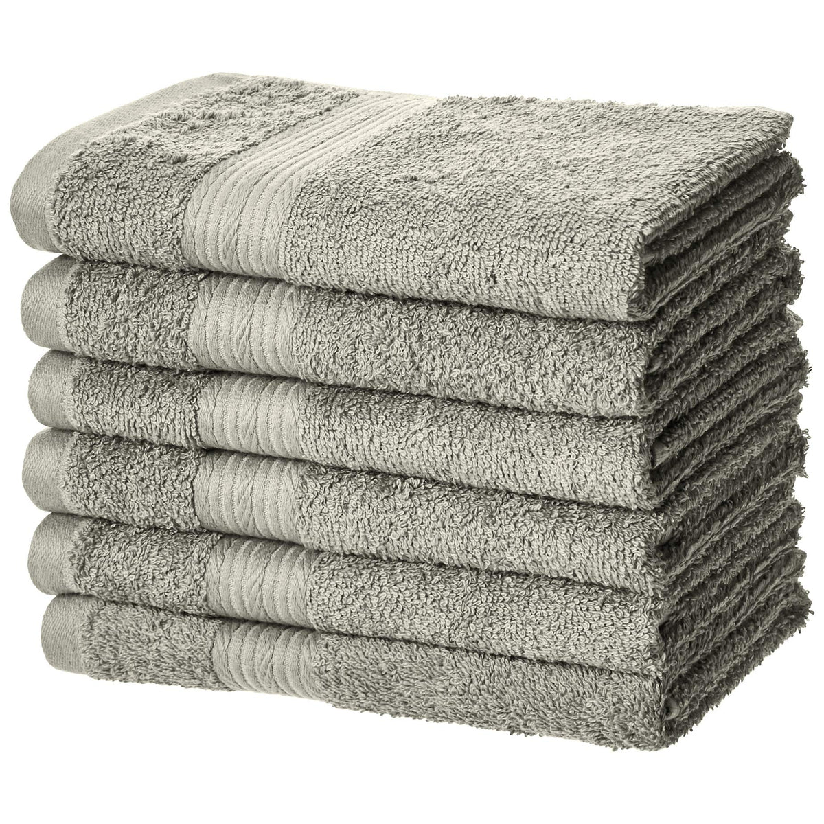 Amazon Basics Oversized Fade-Resistant Cotton Towel Set