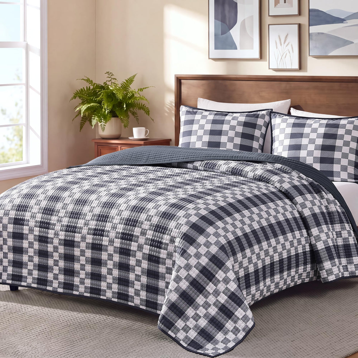 WRENSONGE 3-Piece Lightweight Quilt Bedding Set