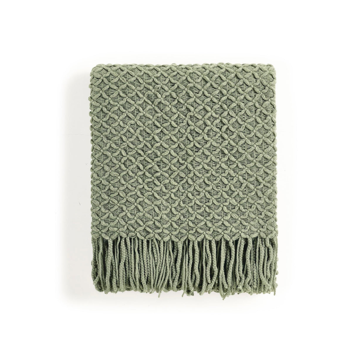 CREVENT Soft Knitted Decorative Throw Blanket for Sofa