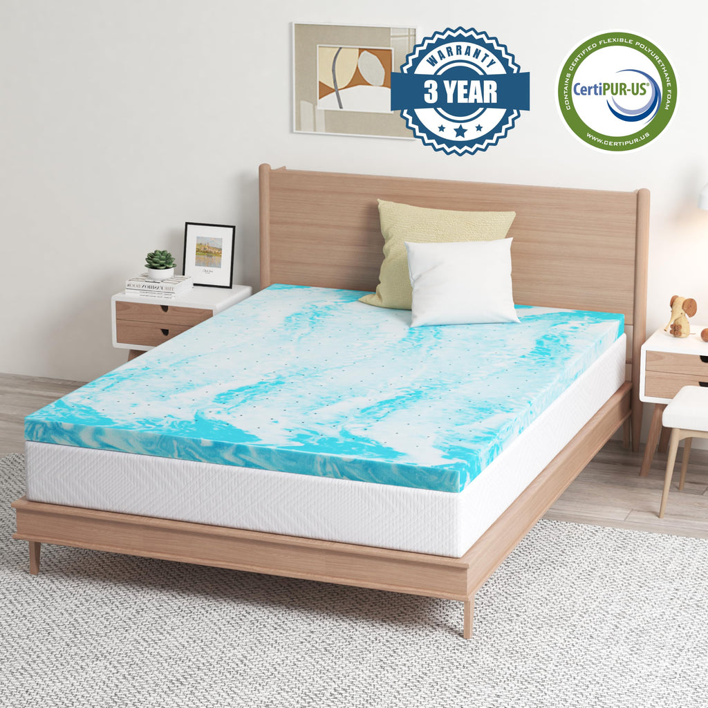 EGO Topper Cal King Memory Foam Mattress Topper
