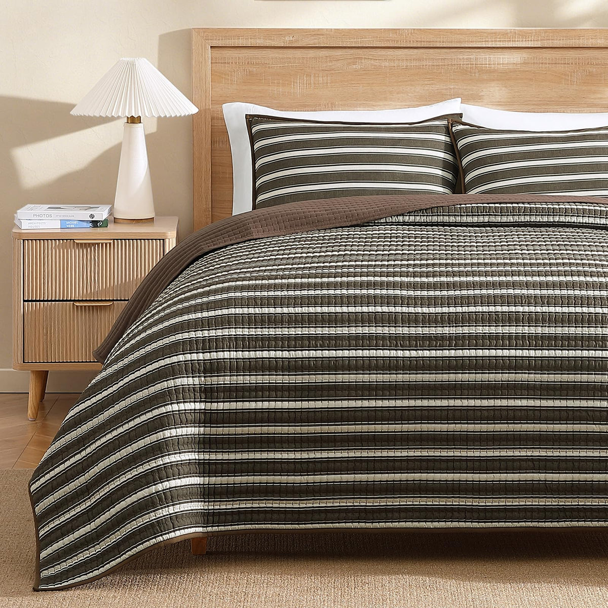 WRENSONGE 3-Piece Lightweight Quilt Bedding Set