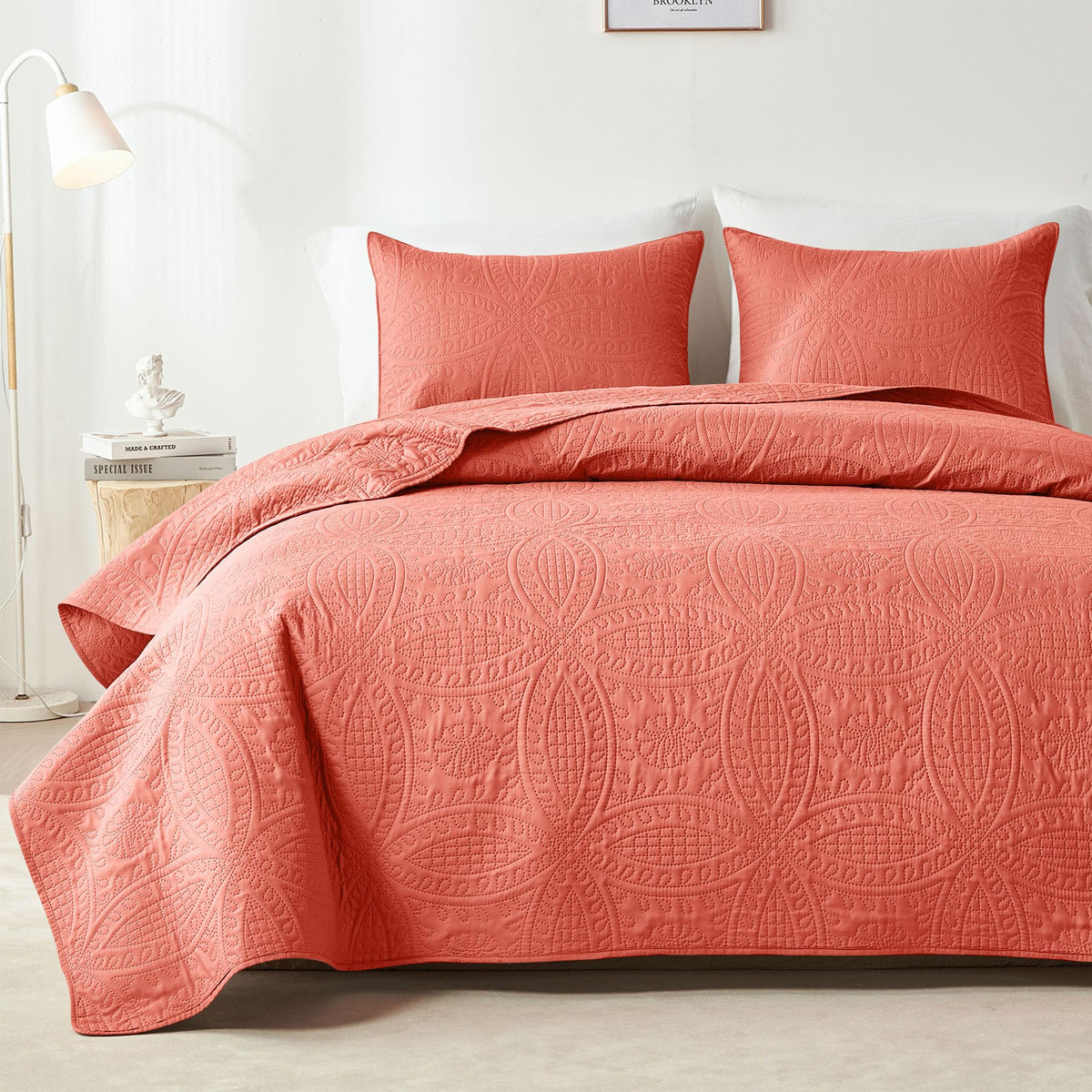 Akkialla Rose Floral Botanical All-Season Quilt Set