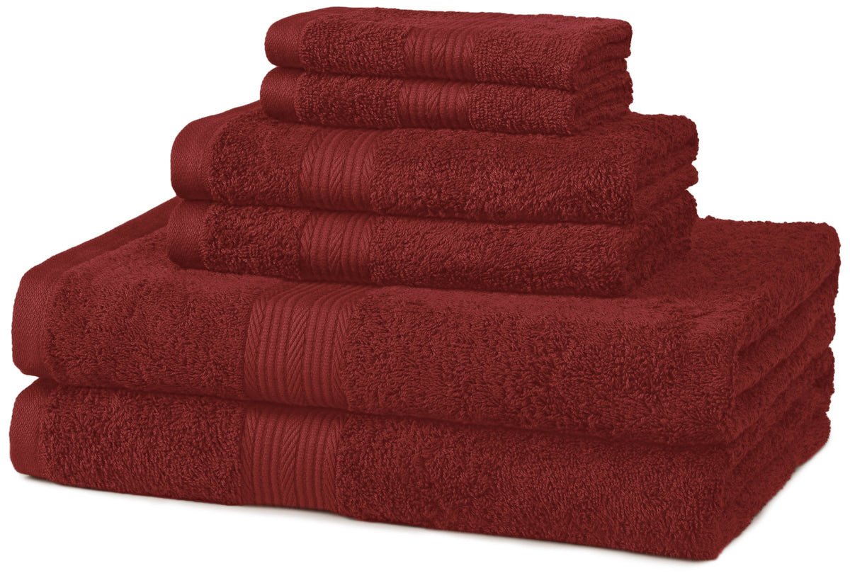 Amazon Basics Oversized Fade-Resistant Cotton Towel Set