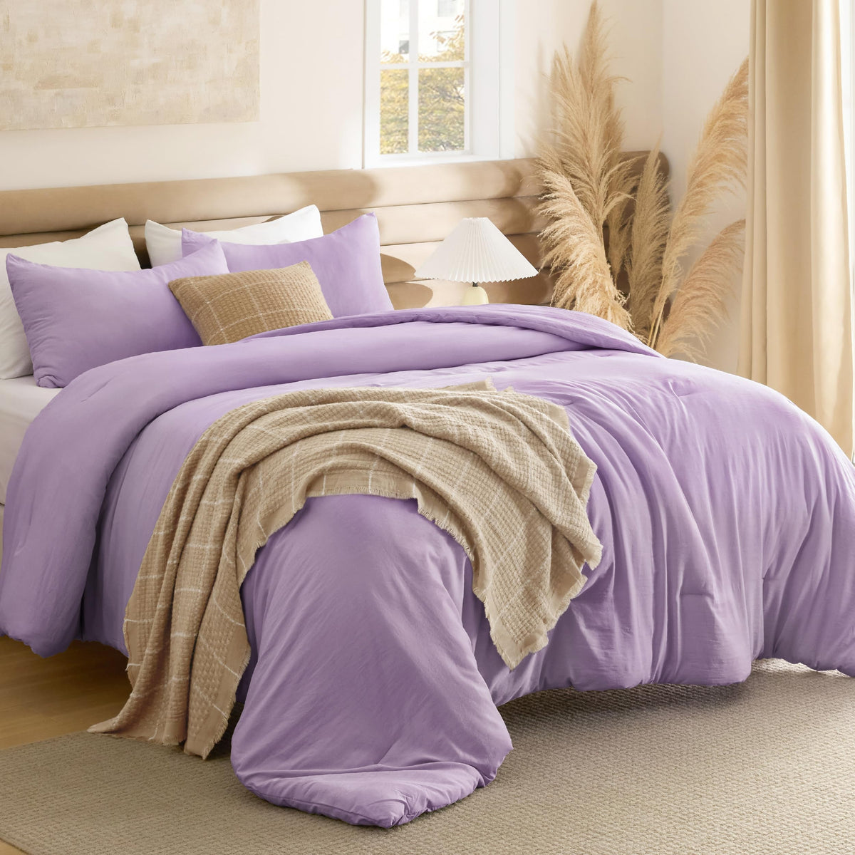 Bedsure Comforter Set Prewashed Soft Bedding Set 3Pcs