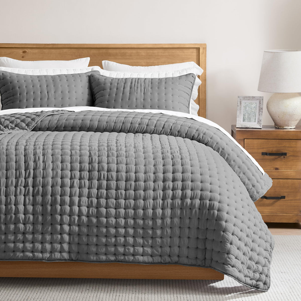 WDCOZY Cloud-Soft Lightweight Quilt Bedding Set