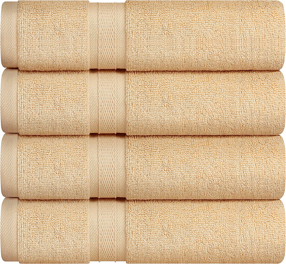 Towel and Linen Mart 100% Cotton White 6 Pack Bath Towel Set, Quick Dry, Super Absorbent, Light Weight, Soft Feel for Hotel, Spa and Bathroom (27 X 54)