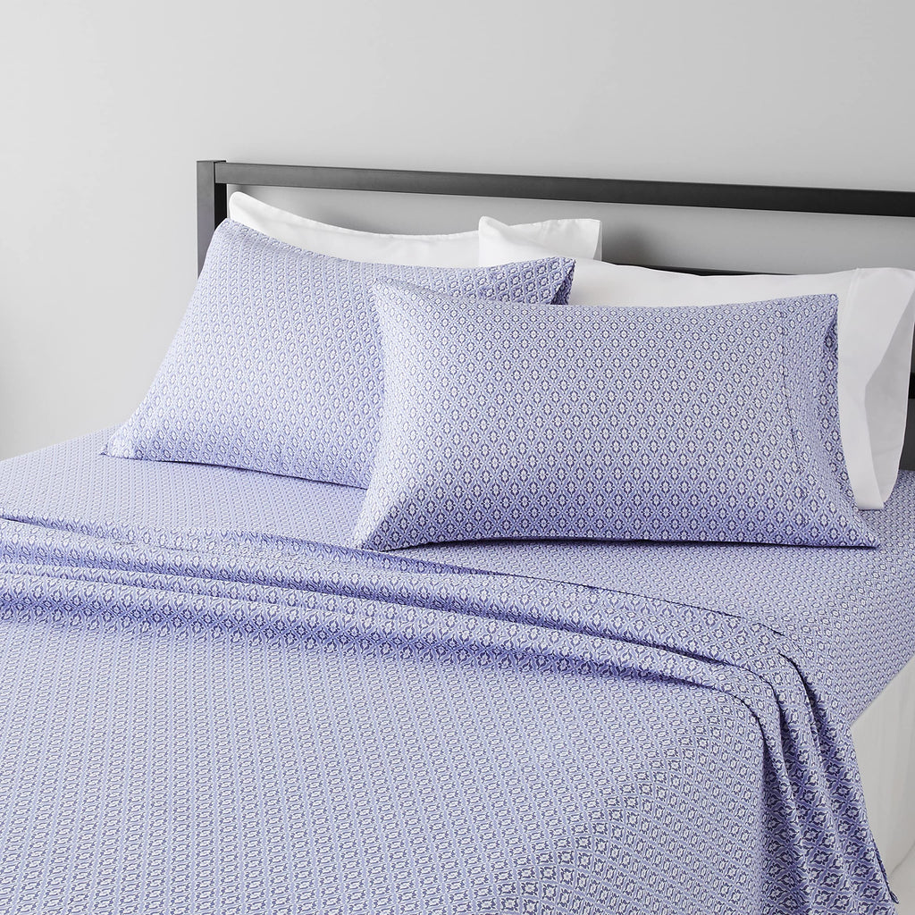 Amazon Basics Lightweight Super Soft Easy Care Microfiber 4-Piece Bed Sheet Set with 14-Inch Deep Pocket
