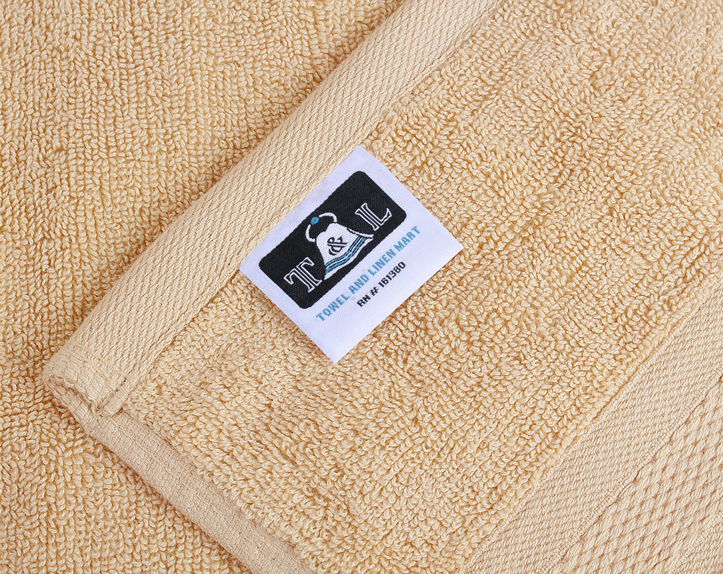 Towel and Linen Mart 100% Cotton White 6 Pack Bath Towel Set, Quick Dry, Super Absorbent, Light Weight, Soft Feel for Hotel, Spa and Bathroom (27 X 54)